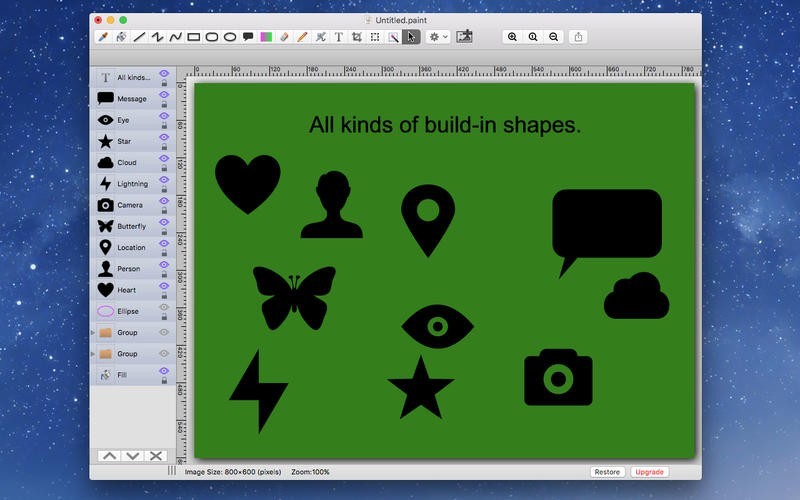 is there microsoft paint for mac already installed